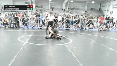 132 lbs Rr Rnd 2 - Colt Snyder, Hillbilly Hammers - HSB vs Jaxon Fernandes, Iron Faith Silver - HSB