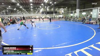 106 lbs Finals (2 Team) - Harper Dail, GREAT BRIDGE WRESTLING CLUB vs Mason George, SHENANDOAH VALLEY WC