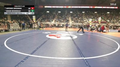 4A-113 lbs Champ. Round 1 - Izaius McDonald, Cheyenne East vs Antonio Grooman, Laramie