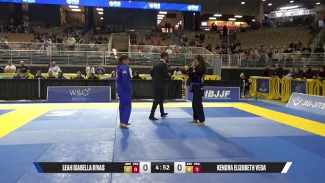 Kendra Elizabeth Vega vs Leah Isabella Rivas 2025 Pan Jiu Jitsu IBJJF Championship