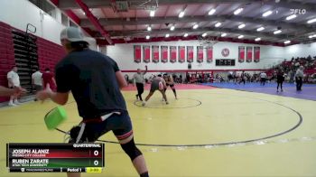 285 lbs Quarterfinal - Ruben Zarate, Utah Tech University vs Joseph Alaniz, Fresno City College