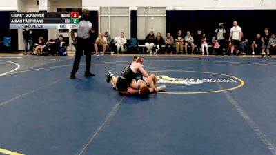 108 lbs 3rd Place - Cidney Schaffer, Mat Assassins Silver - HSC vs Aidan Fabricant, Dark Horse Gold - HSC