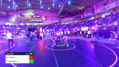 113 lbs Round Of 16 - Michael Valdez, Black Fox Wrestling Academy vs Tayvin Campbell, Eastside United