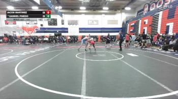 157 lbs Champ. Round 3 - Gabriel Pinedo, Clovis North vs Jacob Martinez, El Modena