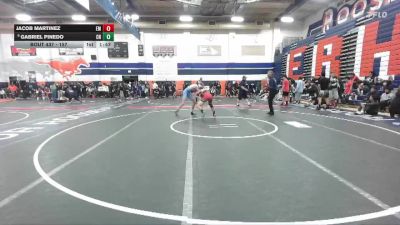 157 lbs Champ. Round 3 - Gabriel Pinedo, Clovis North vs Jacob Martinez, El Modena
