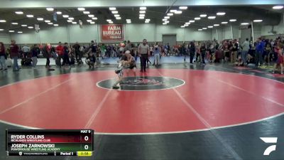 59 lbs Cons. Round 2 - Ryder Collins, Richlands Wrestling Club vs Joseph Zarnowski, Powerhouse Wrestling Academy