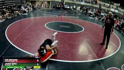 121 lbs Round 1 (4 Team) - Joe Bronske, Chicago Marist vs Javier Berg, Chatfield