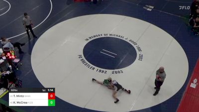 82 lbs Round Of 64 - Tyler Mintz, Bangor vs Kellen McCrea, Fleetwood