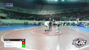 3rd Place - Jase Ramirez, Plainview Youth Wrestling Club vs Grayson Novotny, Cowboy Wrestling Club