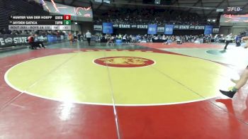 Boys 2A 132 lbs Cons. Round 4 - Jayden Gatica, Toppenish vs Hunter Van Der Hoeff, Centralia