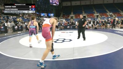 126 lbs Cons. Sub-rd Of 64 - Carter York, Missouri vs Colin Faranda, Connecticut