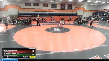 157 lbs Semifinal - Patrick McGraw, John Carroll University vs Garret Cornell, Messiah College