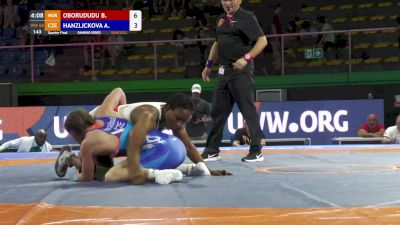 68 kg Quarterfinal - Blessing Oborududu, NGR vs Adela Hanzlickova, CZE