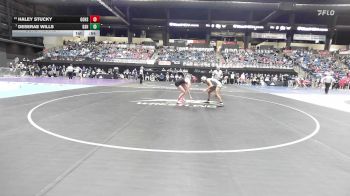 130 lbs Cons. Round 1 - Deserae Wills, De Soto HS vs Haley Stucky, Goddard HS
