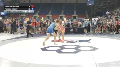 135 lbs Quarters - Auston Brown, Ohio vs Chloe Wehry, Minnesota