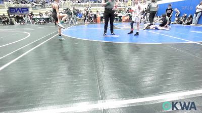 61 lbs Semifinal - Bowen Leavitt, Ponca City Wildcat Wrestling vs Jett Boland, Cowboy Wrestling Club