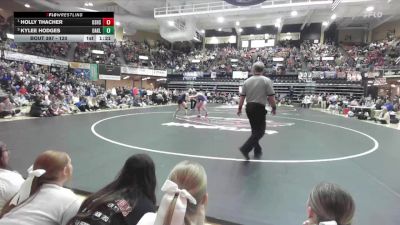 120 lbs 1st Place Match - Holly Thacher, Oskaloosa Hs vs Kylee Hodges, Oakley HS