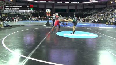 174 lbs Champ. Round 1 - Christian Arrington, Belmont Abbey vs Emilio Arellano, Tiffin