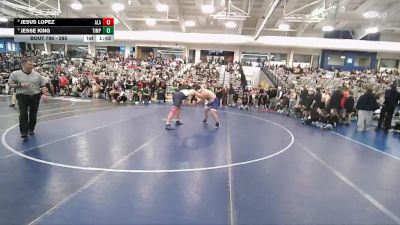 285 lbs Cons. Round 7 - Jesus Lopez, American Leadership Academy vs Jesse King, Timpanogos