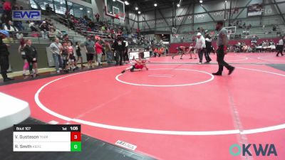 80 lbs Quarterfinal - Vincent Gustason, Team Tulsa Wrestling Club vs Rex Smith, Kiefer High School