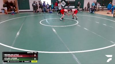 132 lbs Cons. Round 1 - Kyler Loomis, Riverton USA Wrestling vs Nicholas Lytle, Lusk Rawhide Wrestling Club