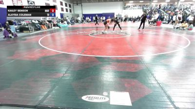 131 lbs Cons. Round 2 - Alaysia Coleman, Tiffin University vs Kailey Benson, Oklahoma State