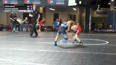 49 lbs Cons. Semis - Saeed Mirza, Edina Wrestling Association vs Graham Werner, Askren Wrestling Academy
