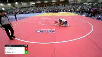 200 lbs Semifinal - Cole Langford, Dallas Mat Club vs Mark Marin III, Dethrone