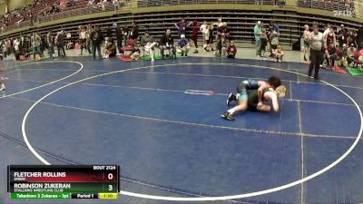 111 lbs Quarterfinal - Fletcher Rollins, Emery vs Robinson Zukeran, Stallions Wrestling Club