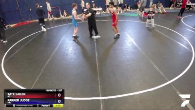 157 lbs Champ. Round 2 - Tate Sailer, ND vs Parker Judge, MN