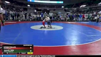 7 lbs Quarterfinal - Samuel Kirk, James Clemens HS vs Stone Phillips, Vestavia Hills