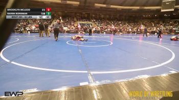 55 lbs Consi Of 4 - Brooklyn McLeod, Bison Takedown Club vs Raven Borsman, Team Barracuda