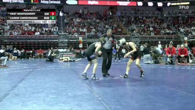 3A-106 lbs Champ. Round 2 - Carew Christensen, Waukee Northwest vs Kent Montgomery, Newton