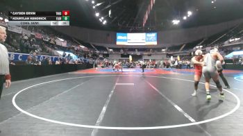 7A 190 lbs Cons. Semi - Kourtlan Kendrick, Florence vs Cayden Ervin, Thompson HS