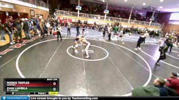 150 lbs Cons. Round 3 - Evan Liambila, Mt. Spokane vs Markis Teeples, Newport