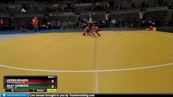 75 lbs Semis (4 Team) - Riley Harberts, Adrian vs Jayden Rogers, Staples-Motley