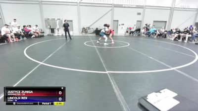 126 lbs 2nd Wrestleback (8 Team) - Justyce Zuniga, Washington vs Lincoln Rex, Utah