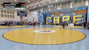 120 lbs Champ. Round 1 - Malachi Stratton, Sussex Central H S vs Charles Slowik, Odessa H S