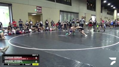 90 lbs Round 4 (6 Team) - Brennen Veverka, The Untouchables Black vs Coleman Morgan, North Desoto Wrestling Academy