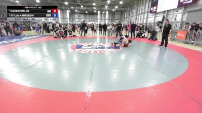126 lbs Semis - Cohen Wells, Ascend Wrestling Academy vs Atilla Karteron, Sua Sponte Wrestling Club