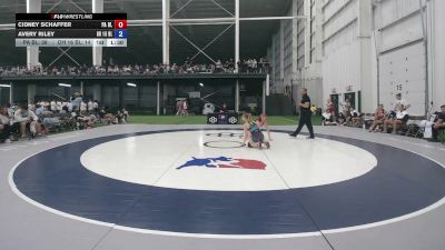 100 lbs Cidney Schaffer, Pennsylvania Blue vs Avery Riley, Ohio Blue