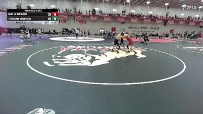 133 lbs Champ. Round 1 - Tristan Mosack, Eureka vs Malik DeBow, Coe