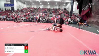 64 lbs Quarterfinal - Layken Cassady, Blackwell Wrestling Club vs Ayson Miller, Cowboy Wrestling Club