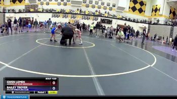 45 lbs Round 2 - Gwen Lemen, Legends Of Gold Wrestling vs Bailey Troyer, Falcon Wrestling Club