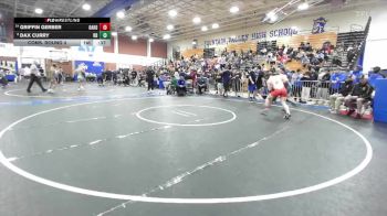 165 lbs Cons. Round 4 - Dax Curry, Rancho Bernardo vs Griffin Gerber, Oakdale