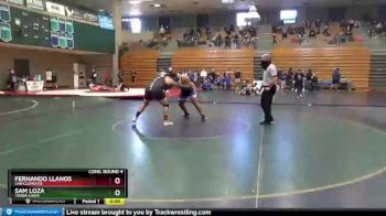 220 lbs Cons. Round 4 - Fernando Llanos, San Clemente vs Sam Loza, Yorba Linda