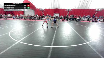 14U Boys - 120 lbs Cons. Round 2 - Carson Kim, Wichern Garage Crew vs Samuel Strutz, Askren Wrestling Academy
