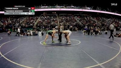 3A 132 lbs Cons. Round 2 - Maverick Monteith, Ashbrook High School vs Parker Hatch, Piedmont High School