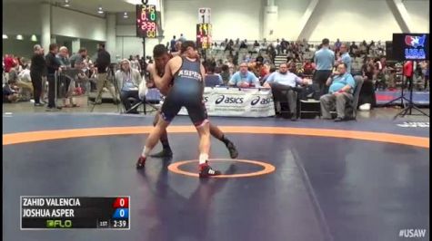 86 Consi of 8 #1 - Zahid Valencia, Sunkist Kids Wrestling Club vs Joshua Asper, Navy-Marine Corps Mat Club