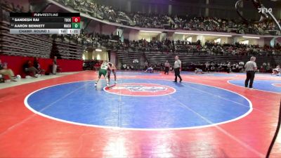 150-4A Champ. Round 1 - Aaron Bennett, Ware County vs Sandesh Rai, Tucker